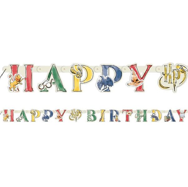Harry Potter Happy Birthday felirat