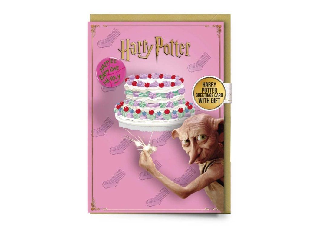 Harry Potter üdvözlőkártya – Dobby