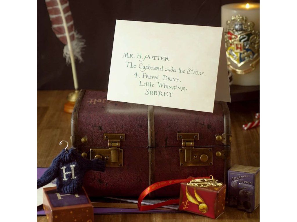 Harry Potter adventi naptár vintage bőrönd formájában