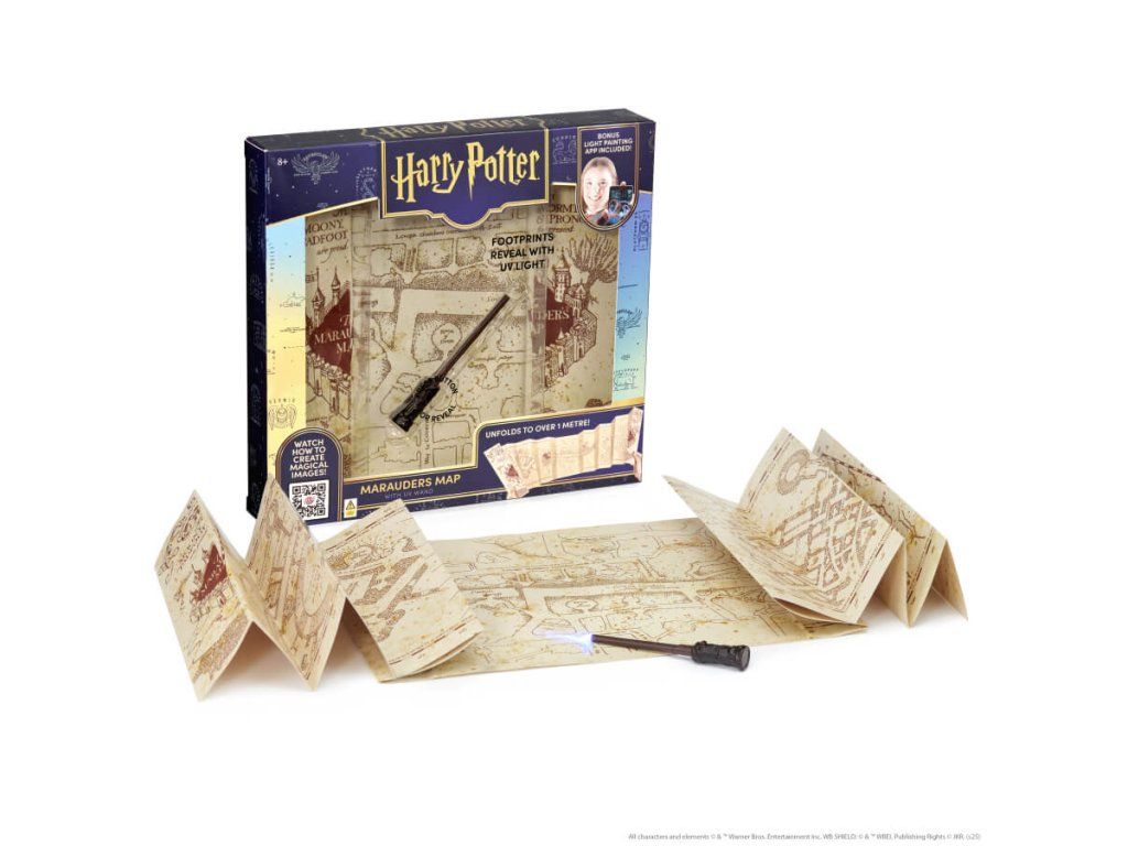 Harry Potter Tekergők Térképe varázspálcával