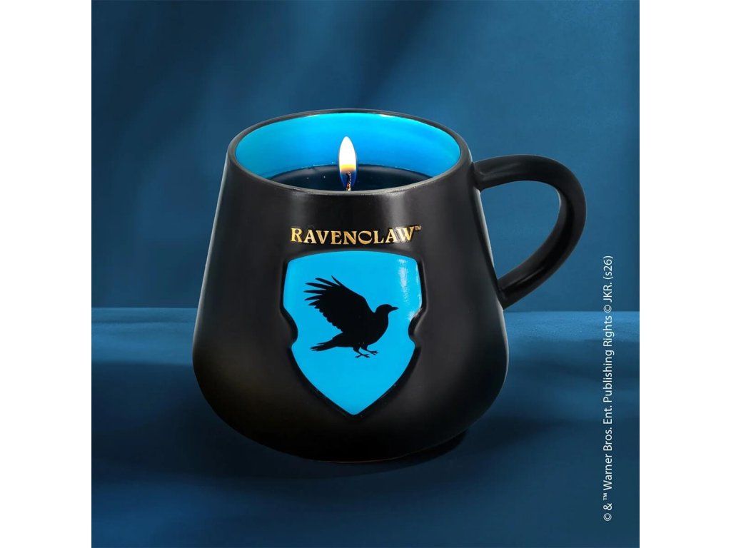 Harry Potter bögrés gyertya Hollóhát